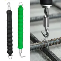 2024 New Semi-Automatic Rebar Tying Machine Wire Knoting Pliers Straight Pull Bar Binding Hook Construction Site Winding Tool