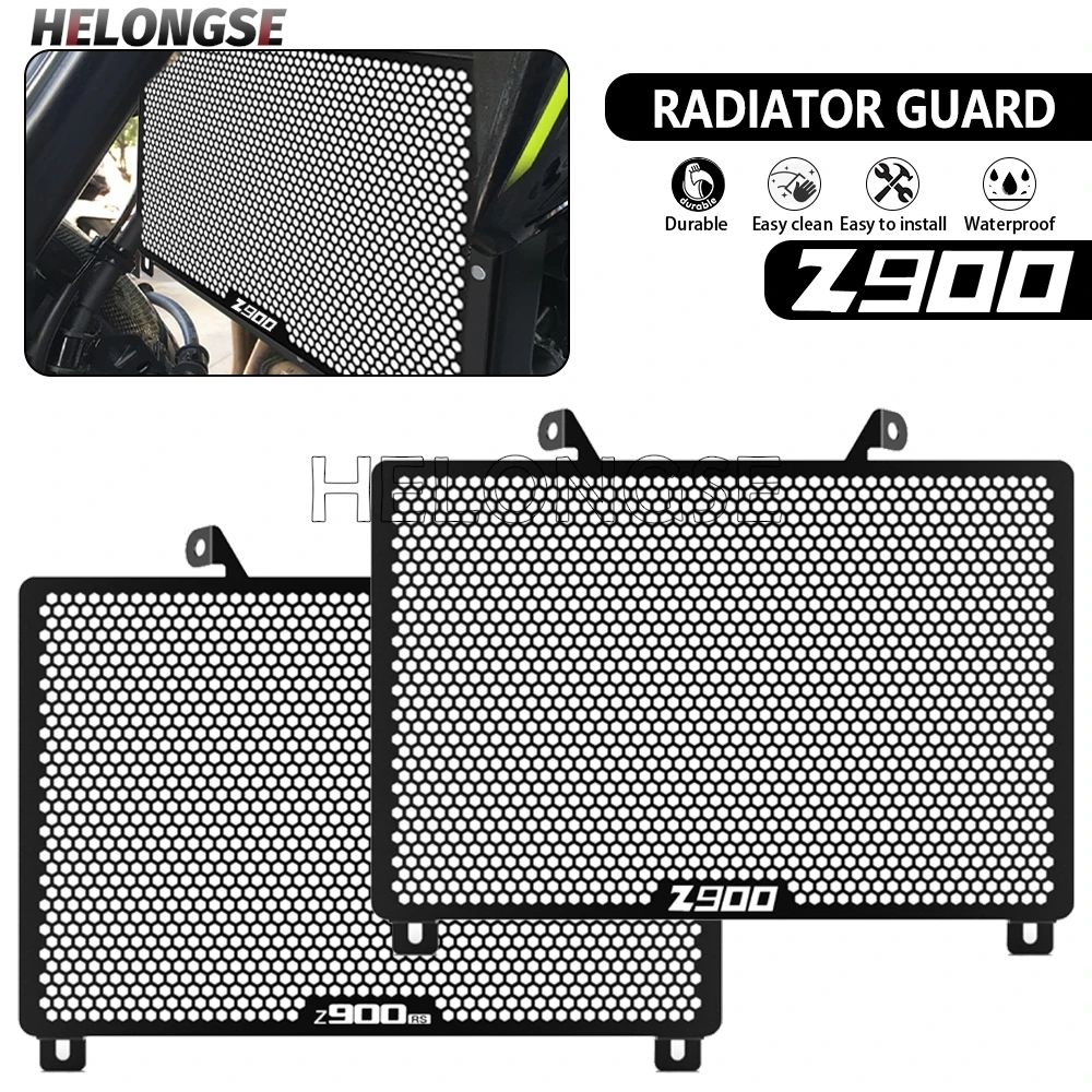 

HELONGSE For KAWASAKI Z900/SE Z900 2017- 2026 Z900RS 2021 - 2025 Motorcycle Accessories Radiator Guard Grille Cover Protection