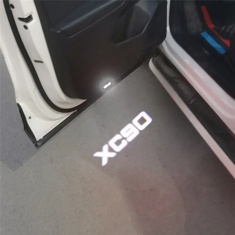 Led Emblem Lamp Car Door Welcome Lights For Volvo R DESIGN XC90 S80 S60 S60L V60 V40 XC70 S90 XC60 Car Accessories