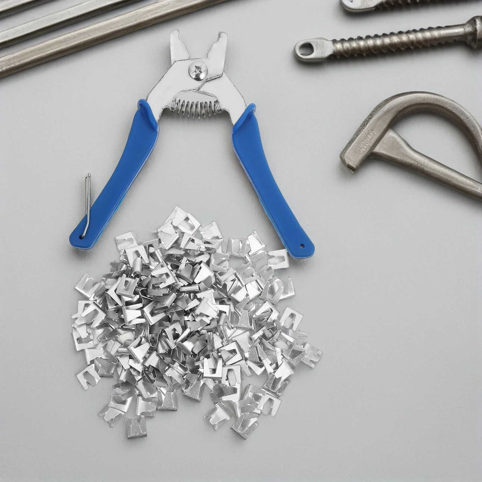 

1 Set Steel Wire Cage Clips Snap Pliers Mesh Fasteners For Rabbit Bird Dog Poultry Aviary Kennel Enclosure Assembly Repair Hand