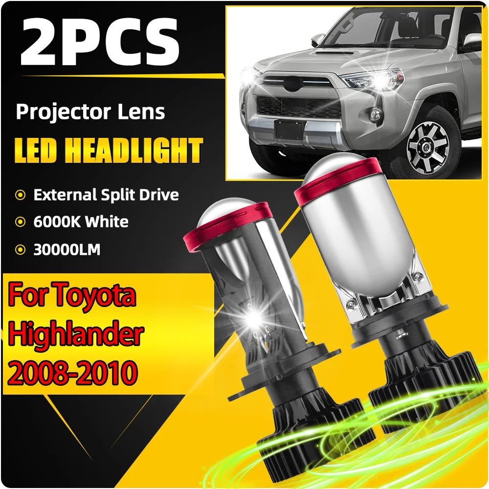 

Super Bright HB2 Headlamp Ampoule Turbo DRL H4 High Low Beam Headlight With Projector Lens For Toyota Highlander 2008 2009-2010