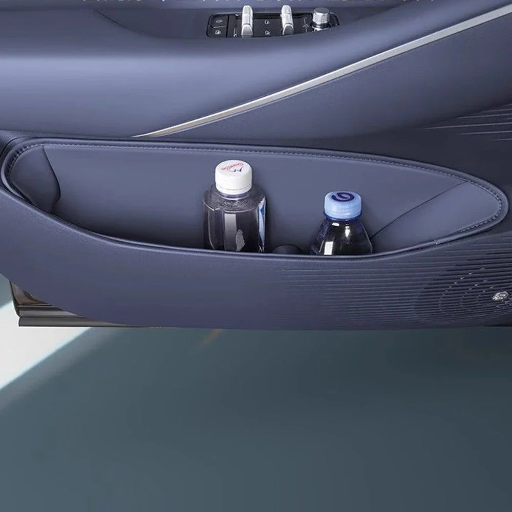 Dla Geely Galaxy E5 2024 2025 Skórzany podłokietnik przednich tylnych drzwi Wewnętrzny uchwyt drzwi Wielofunkcyjny schowek Poduszka szczeliny