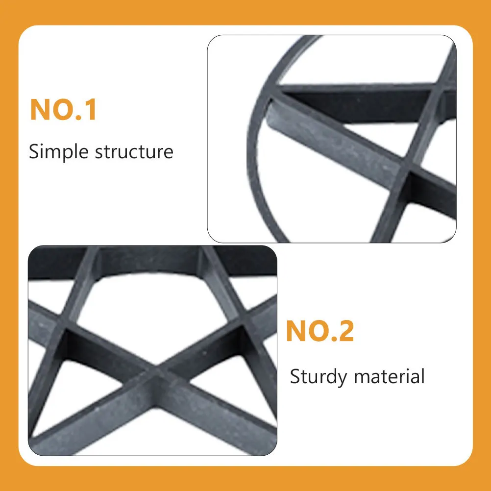 10 個通気性のある植物スタンド中空デザイン屋内屋外植木鉢ライザープランターベースマット庭の装飾ツール