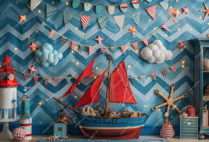 Mehofond التصوير خلفية تحت البحر بالون حورية البحر طفل حفلة عيد ميلاد كعكة سحق صورة ديكور خلفية استوديو الصور