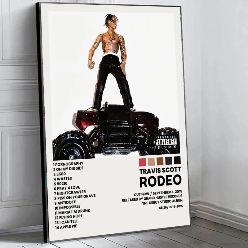 ألبوم الموسيقى يغطي المشارك-ترافيس مغني الراب S-سكوت الهيب هوب المغني ألبوم يغطي حائط لوح رسم صورة فنية ملصق غرفة ديكور #2