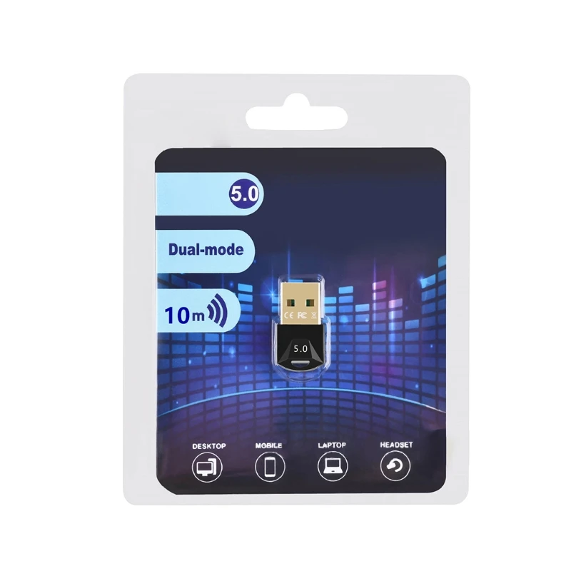 voor PC USB Micro Adapter Dongle Bluetooth5.0-compatibele AUX Mini voor Computer Desktop Draadloze overdracht