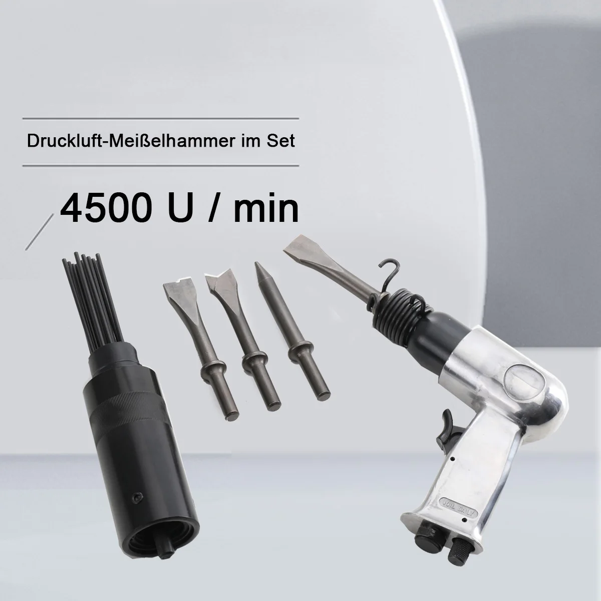 1/4 "150 مللي متر مطرقة صناعية مقبض قوي مستقيم نوع إزميل مطرقة هوائية مجرفة أداة أداة هوائية