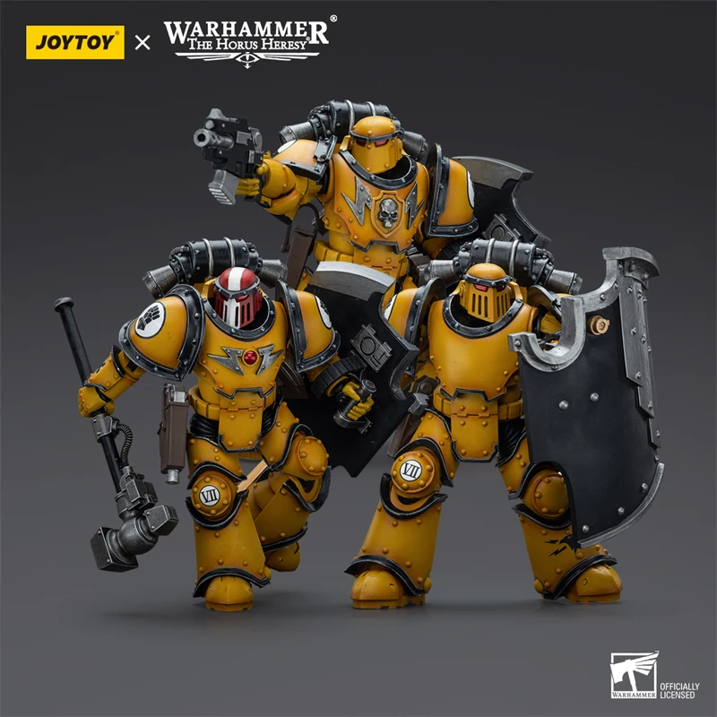 JOYTOY Warhammer The Horus Heresy 1/18 Scale Imperial Fists Legion MkIII Breacher Squad Action Figure Model Toys For Collection