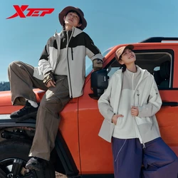 Xtep Interchange Jacket For Men And Women Winter Water Resistence Coat Keep Warm Hooded Trekking Outdoor Tops 8764272C0130