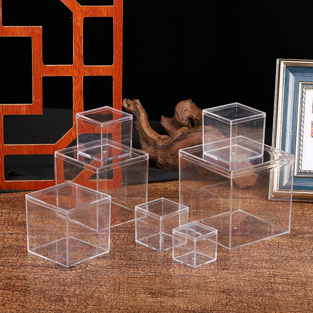 9pcs Acrylic Storage Containers Durable Candy Chocolate Snack Storage Boxes