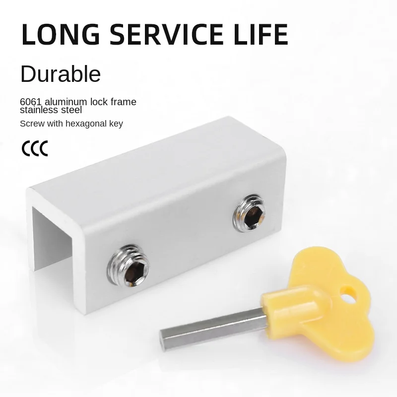 Sliding Door Window Locks With 1 Keys Baby Child Safety Protection Antitheft Door Window Security Lock Catches Set