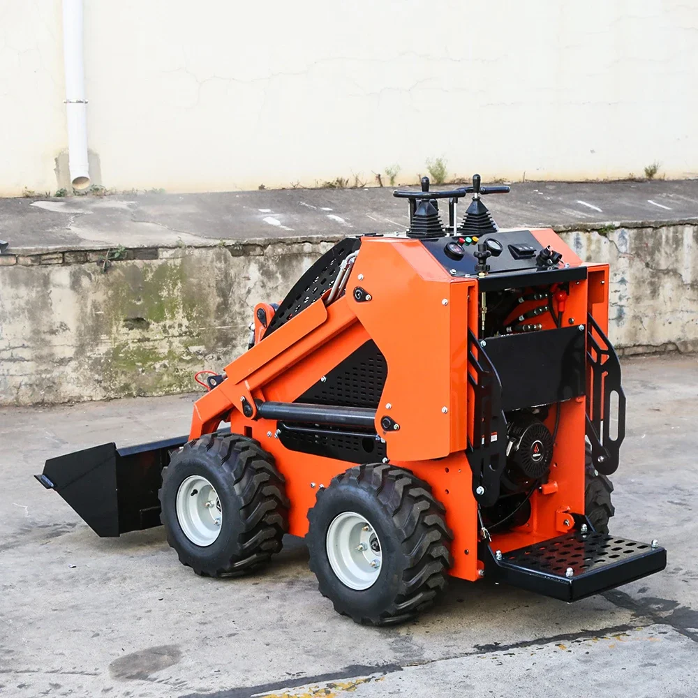 China Factory Sale Front-End-Lader, kompakter Rad-/Schienen-Mini-Kompaktlader mit Motor