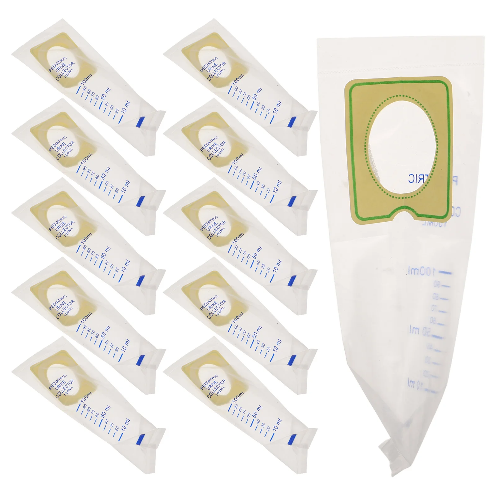 

25Pcs Disposable Baby Urine Collector Pouch 100Ml Infant Clear Catcher Bag Adhesive Safe for Overnight Use Individually Wrapped