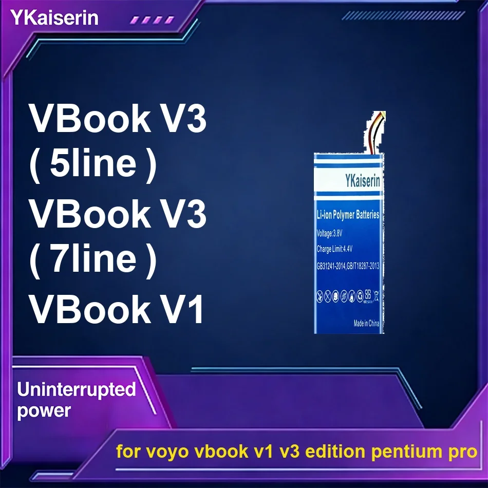 

Tablet Battery Reliable Power 6800-12000mAh For Voyo Vbook V1 V3 Edition Pentium Pro