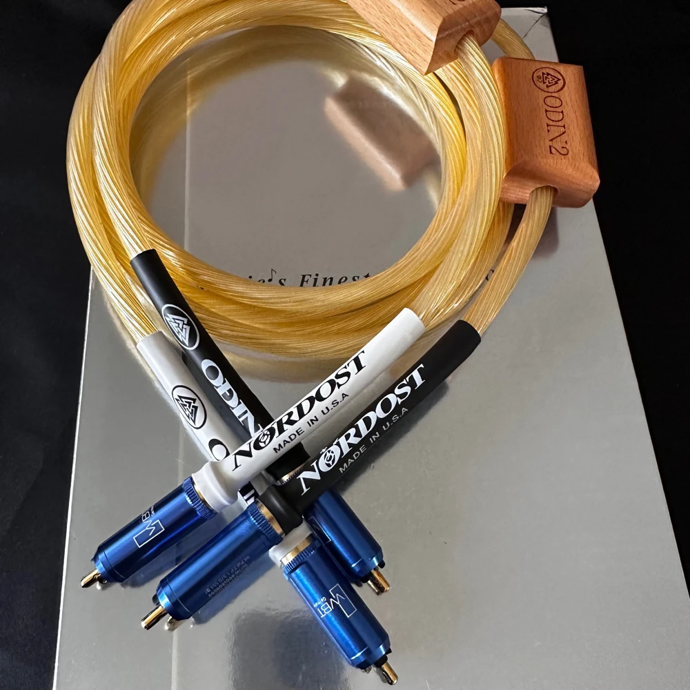 Nordost ODIN 2 Gold  RCA signal cable double lotus sterling silver audio cable CD amplifier tube cable