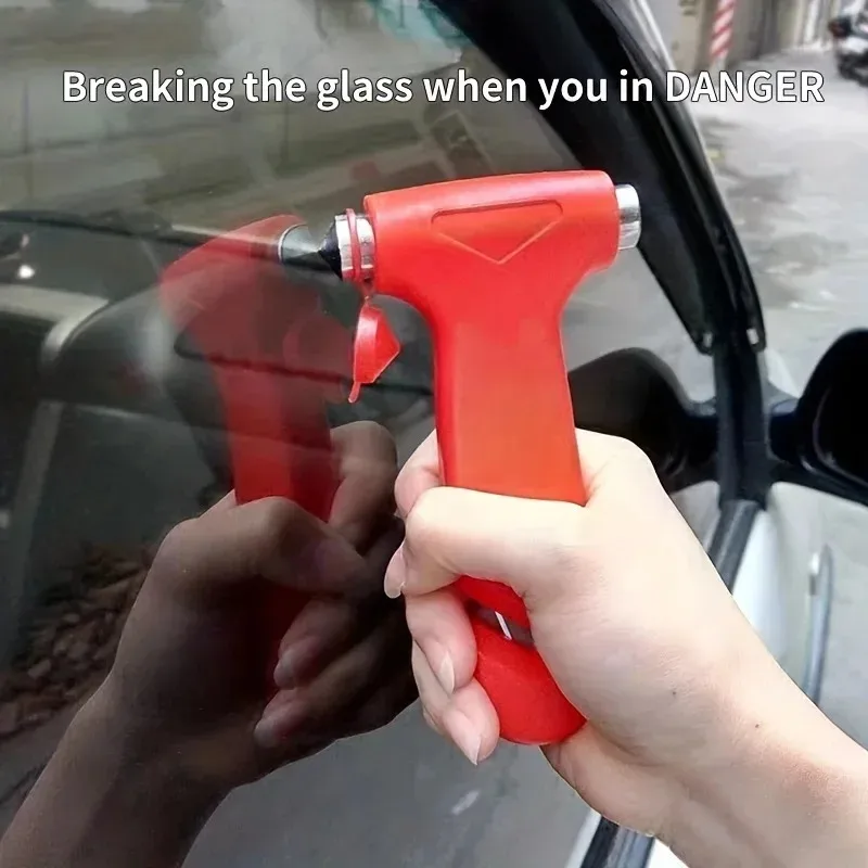 1PCS Portable Car Emergency Tool - Safety Hammer with Seat Belt Cutter  Glass Breaker for Vehicle Escape