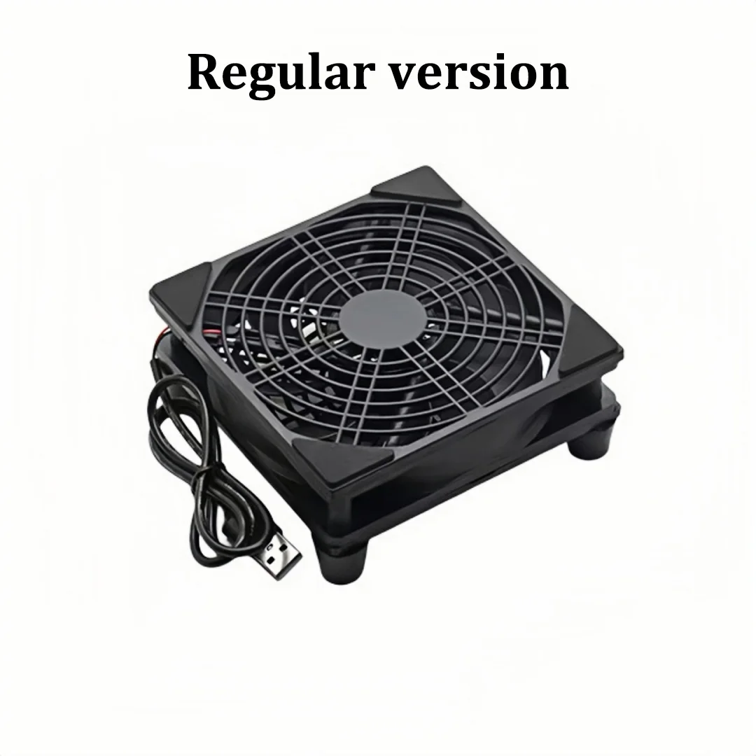 120mm 5V USB Router-Kühlventilator 3 Versionen: Standard / Ein-Tasten-Schalter / 3-stufig Einstellbarer Leiser Kühler für Router TV-Box PC