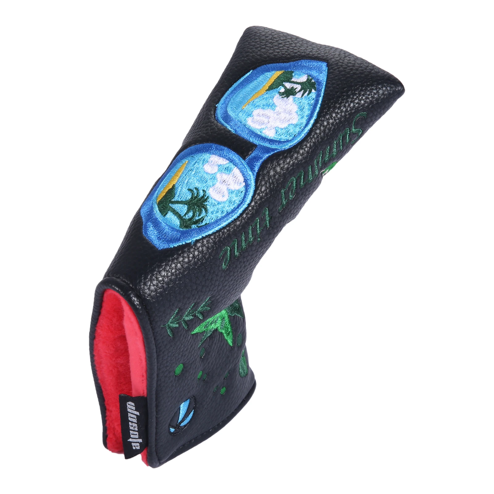 1 Pc Golf Putter Cover Cattle Sunglasses Fruit Drink Cup PU Leather Magnetic Closure Protect Golf Head Golfer Gift Golf Supplies