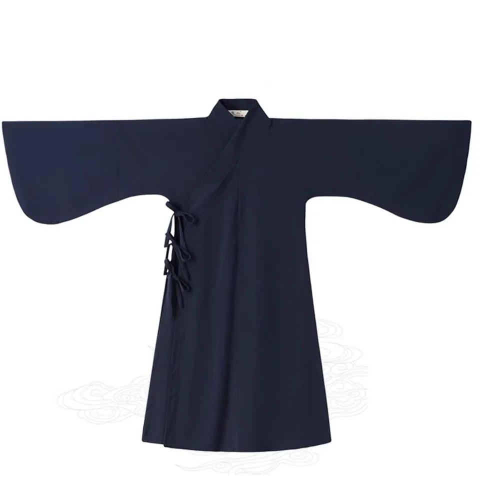 Unisex Tai Chi Robe Chinese Style Pipa Sleeves Retro Casual Wudang Kung Fu Clothing Martial Arts Suits