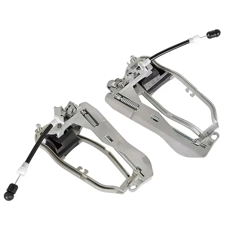 A19Q-1Pair Front Left+Right Driver Side Door Handle Carrier For BMW E53 X5 2000-2006 51218243615 51218243616