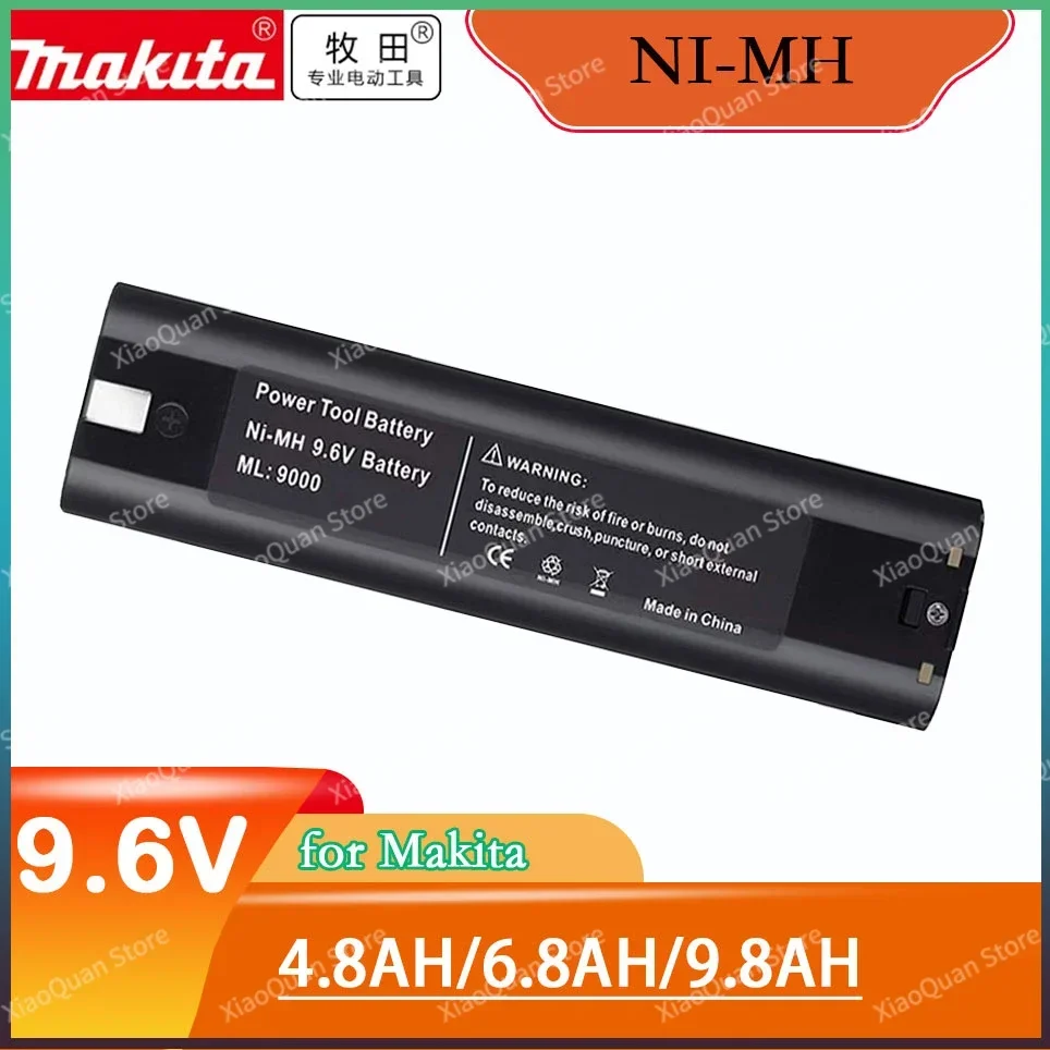 

Makita for 9.6V 9.8AH Ni MH Battery Replacement 9000 9000 902 9033 6095D 6096D 6093D 6012HD DA391D 5090D 4390D 5090D