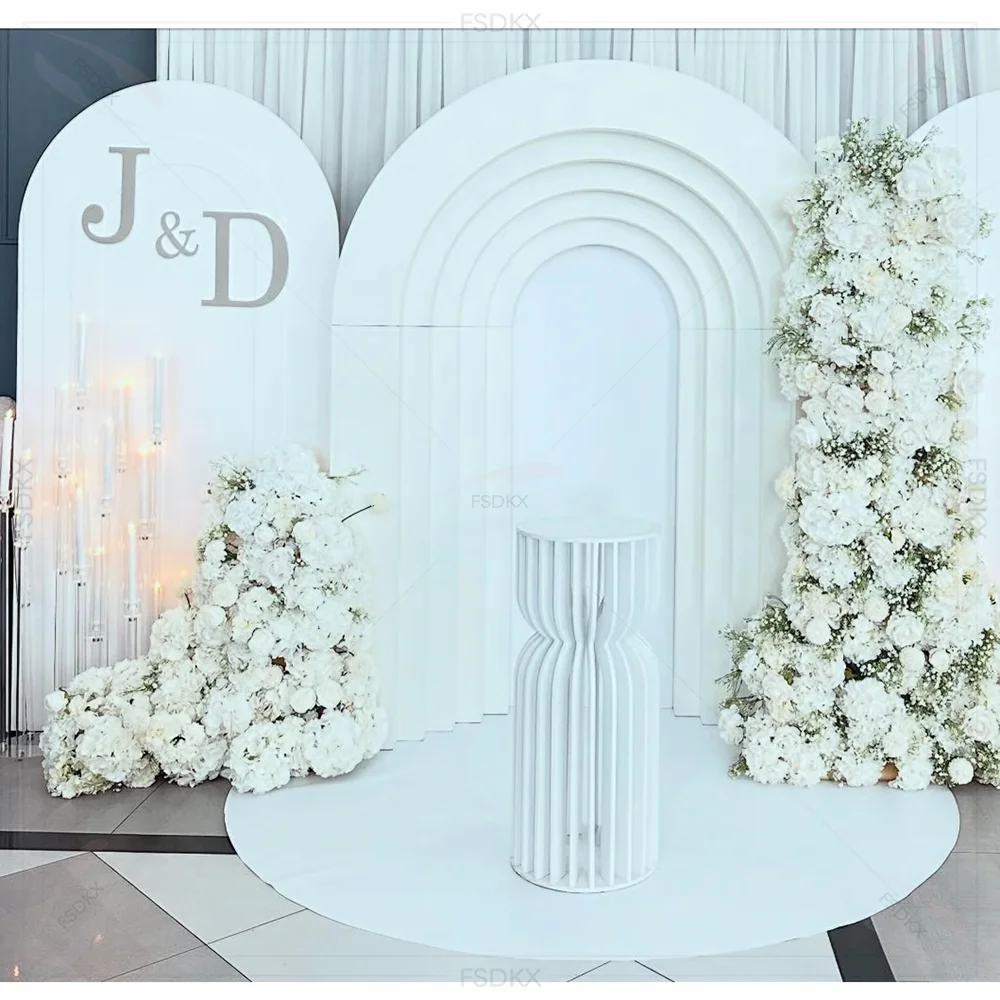 Cheap PVC Backdrops for Wedding Events and Baby Shower Decorations Elegant Arch Stage backdrop
