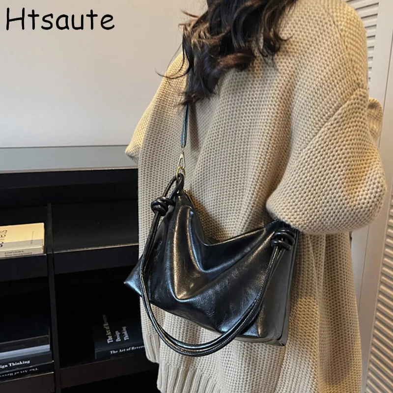 

Autumn winter women's Natural PU leather Crossbody shoulder Bags luxury designer Ladies messenger bags commuting messenger bag