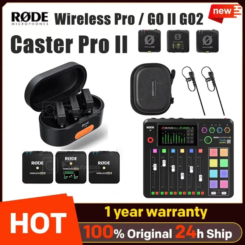 Rode Wireless Pro / GO II GO2 / RODECaster Pro II Wireless Lavalier Mic Microphone System for Android iPhone Phones Transmission