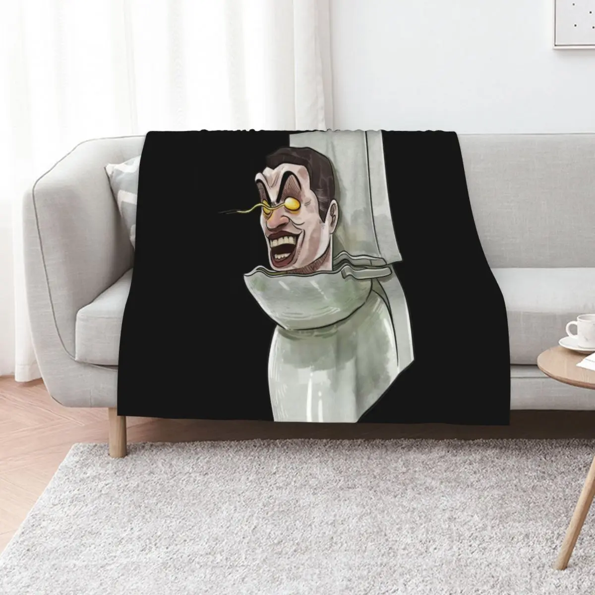 

skibidi toilet Throw Blanket Comforter Sofas Soft Plush Plaid Hairys Blankets