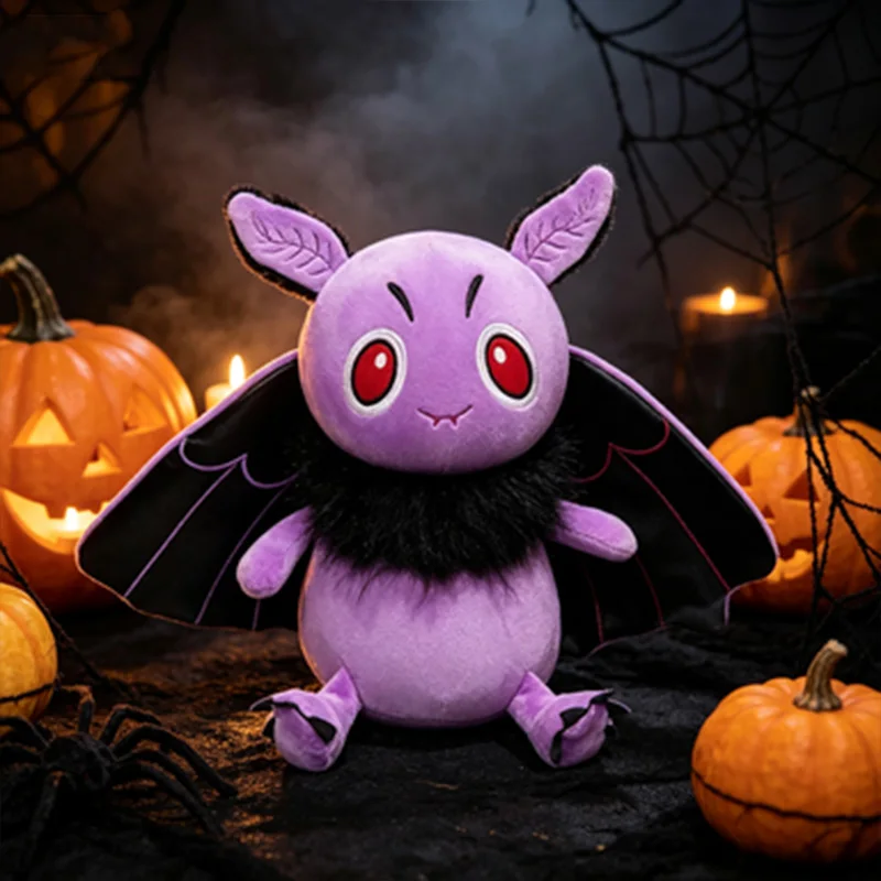 Bat Moth Plush Toy Horror Bat Moth Man Stuffed Doll Soft Cartoon Plushie Halloween Home Decoration Collectible Gift forKid Adult - view 6