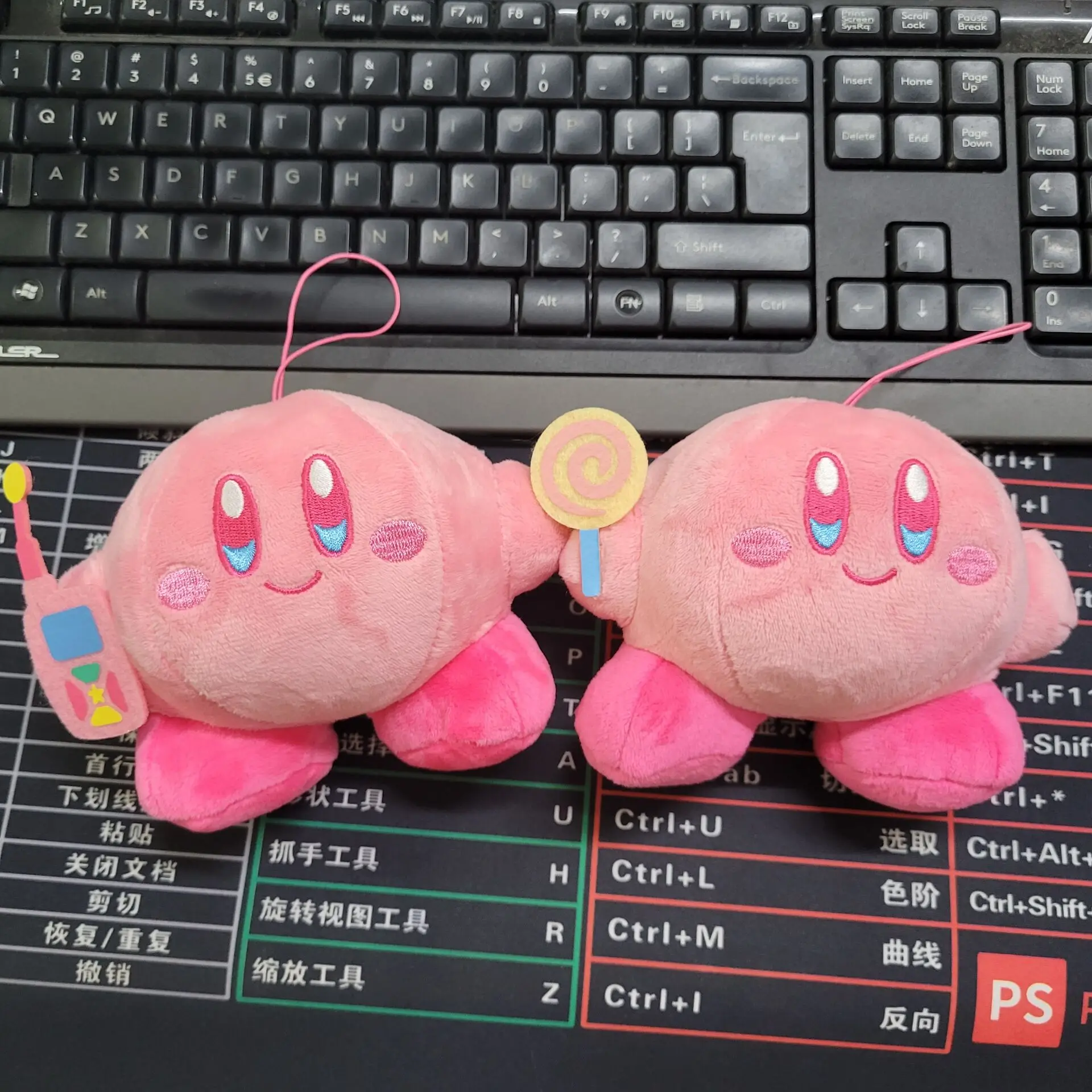 

Подвеска плюшевая Kirby Muteki Suteki гардероб Plushy кукла (Lollipop, Phone)