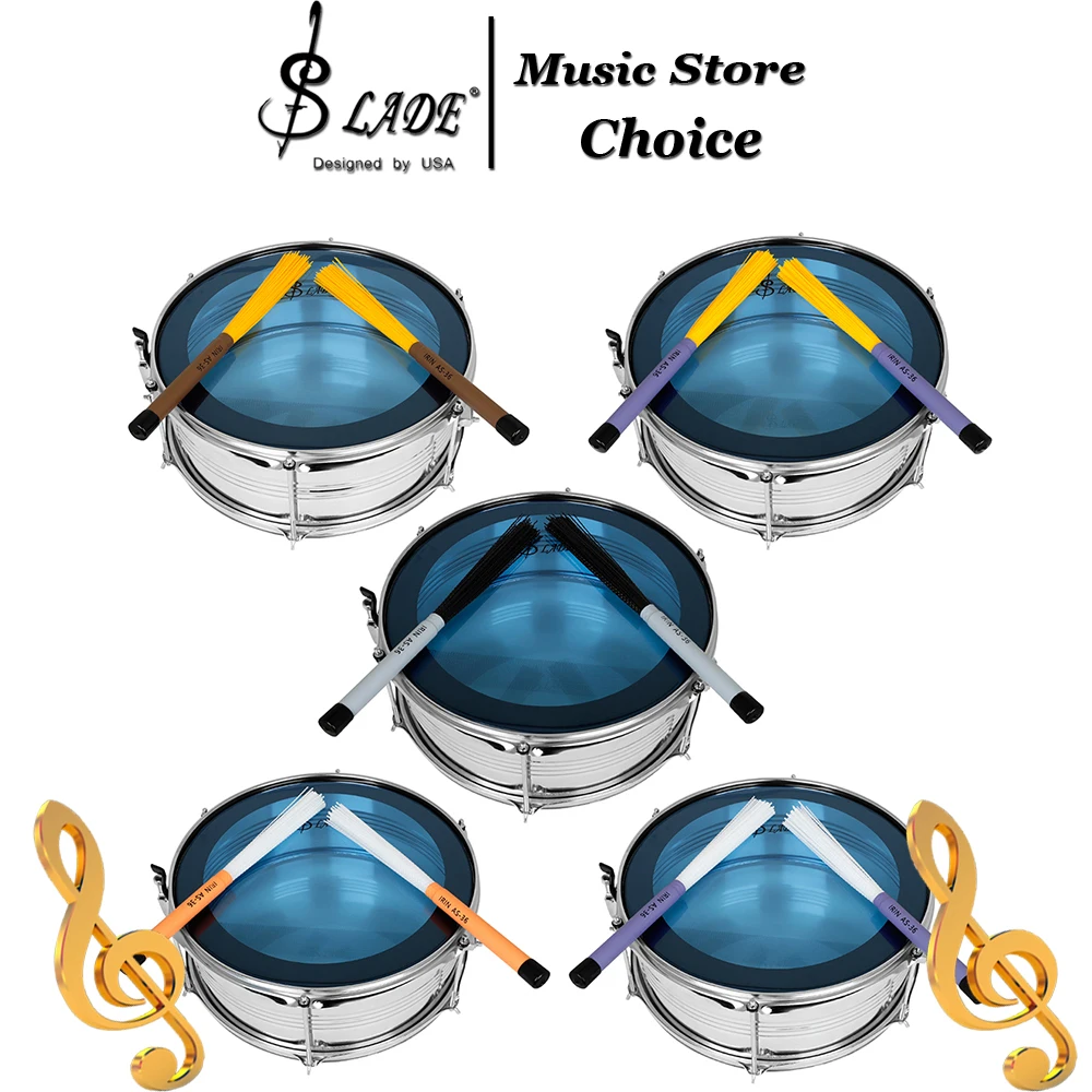 IRIN AS-36 Shelf Drum High Stretch Nylon Wire Drum Brushes Eco-friendly Plastic Material Professional Percussion Instrument Part