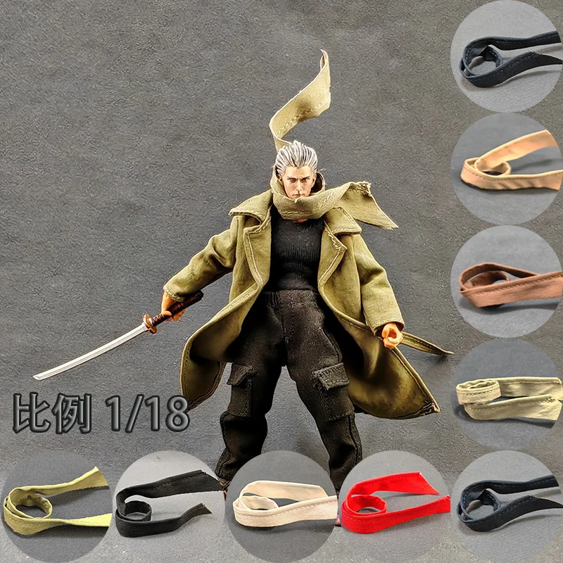 Poseable Wire Scarf for 1/18 Scale Dolls Adjustable Neck Wrap for 3.75-inch Action Figures & Custom Outfits Bendable BJD Scarfs