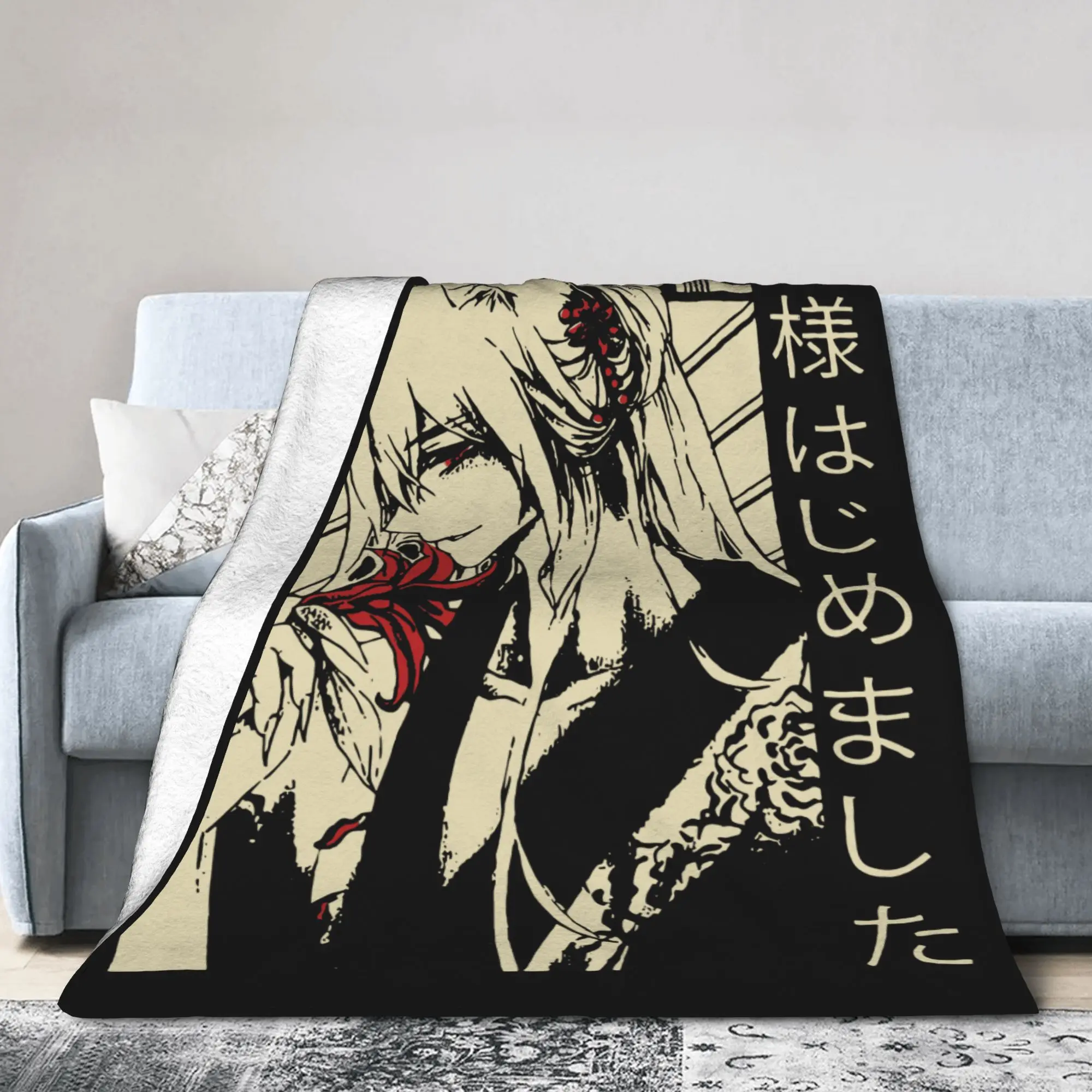 Kamisama Kiss Tomoe Blanket Fleece Spring Autumn Anime Breathable Lightweight Thin Throw Blankets for Bed Office Quilt