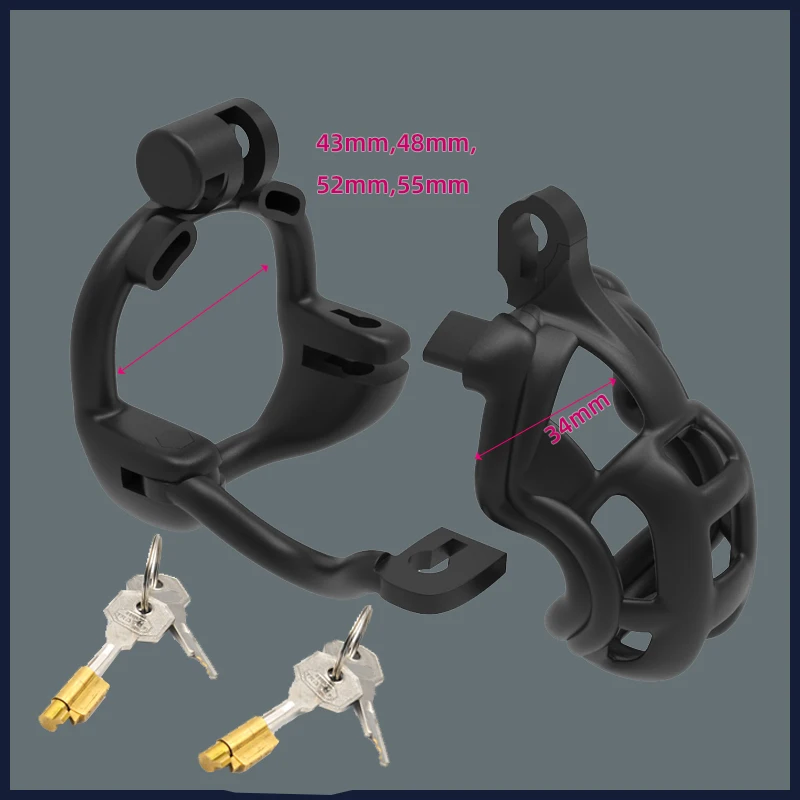 Penis Ring Cobra Upgrade Reinforce Cock Cage Double-Lock Rotatable Guardrail Chastity Device Adult Sex Toys for Man 18+ Sex Shop