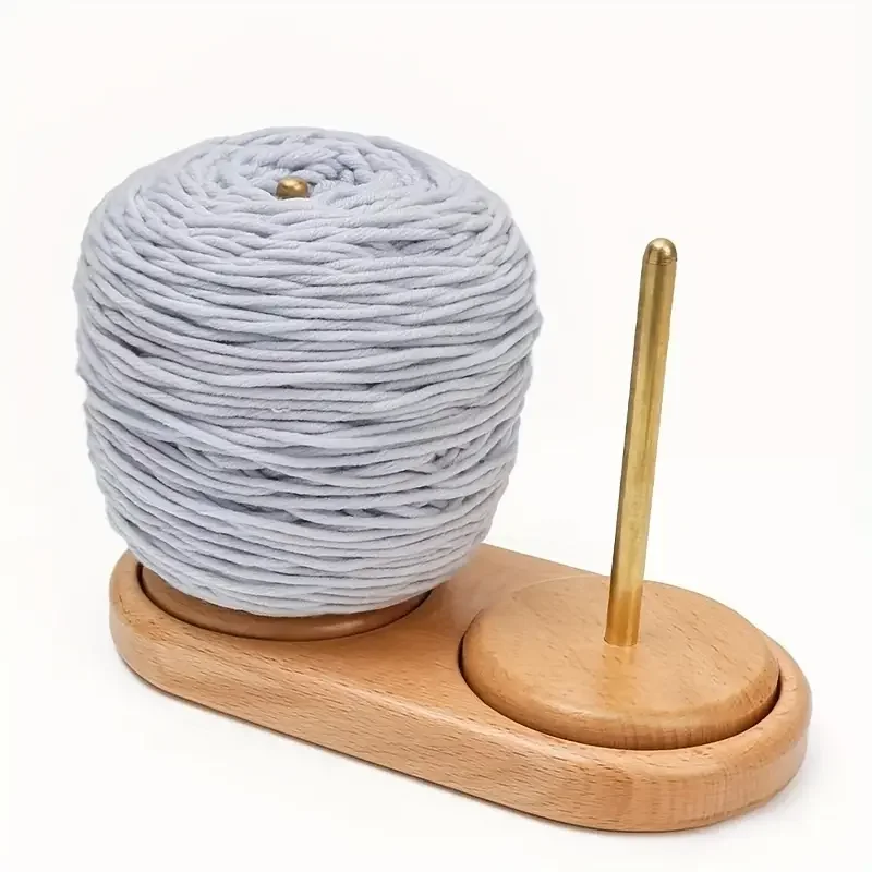 

Wooden Yarn Holder Spinning Knitting Tools Beginner Crochet Accessories Stand Sewing Thread Spool Wool Ball Winder Stand Tool