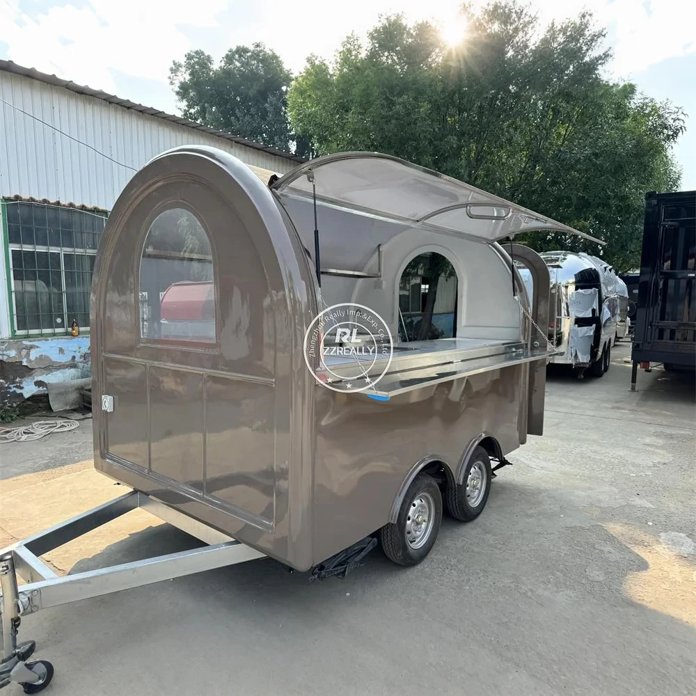 

American Standard Custom Pizza Ice Cream Cart Street Catering Trailer Mobile Food Truck Trailer With Full Kitchen Equipments