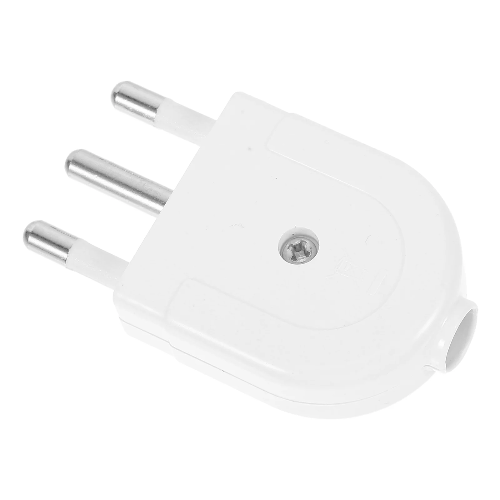 

Italian 3 Prong Ground Power Plug Plastic Replacement Adapter Detachable Design Secure Connection Italy Power Adapter