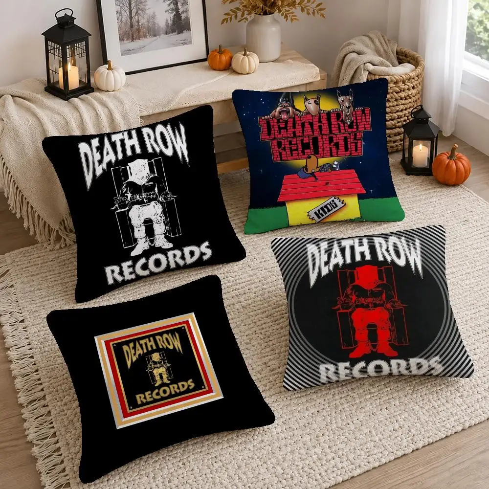 Classic Brand Death Row Cushion Cover Washable Short Plush Pillowcase, Wrinkle Resistant Cushion Cover for Bedroom Decor Gift