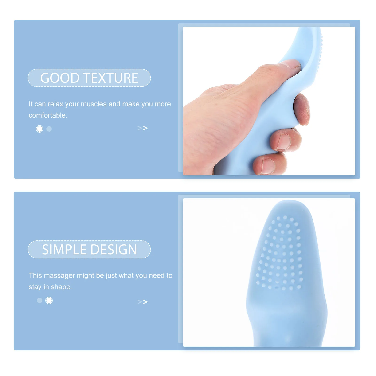 

Silicone Thumb Massager Home Use Body Massager Convenient Acupoint Tool Reusable Design For Neck Shoulder Back Foot Massage
