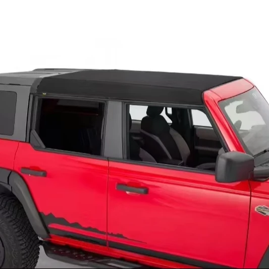 Bronco Two-Row Soft Top Waterproof Convertible Kit Body Part Accessory for Car Ceiling Roof Platform
