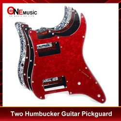 Multicolor 3 Ply 11 Holes HH two Humbucker Guitar Pickguard Anti-Scratch Plate for ST FD Electric Guitar