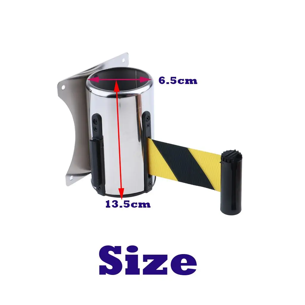 

Retractable Tape Barrier Safety Crowd Control Nylon Ribbon Stanchion for Exhibition Venue Art Gallery