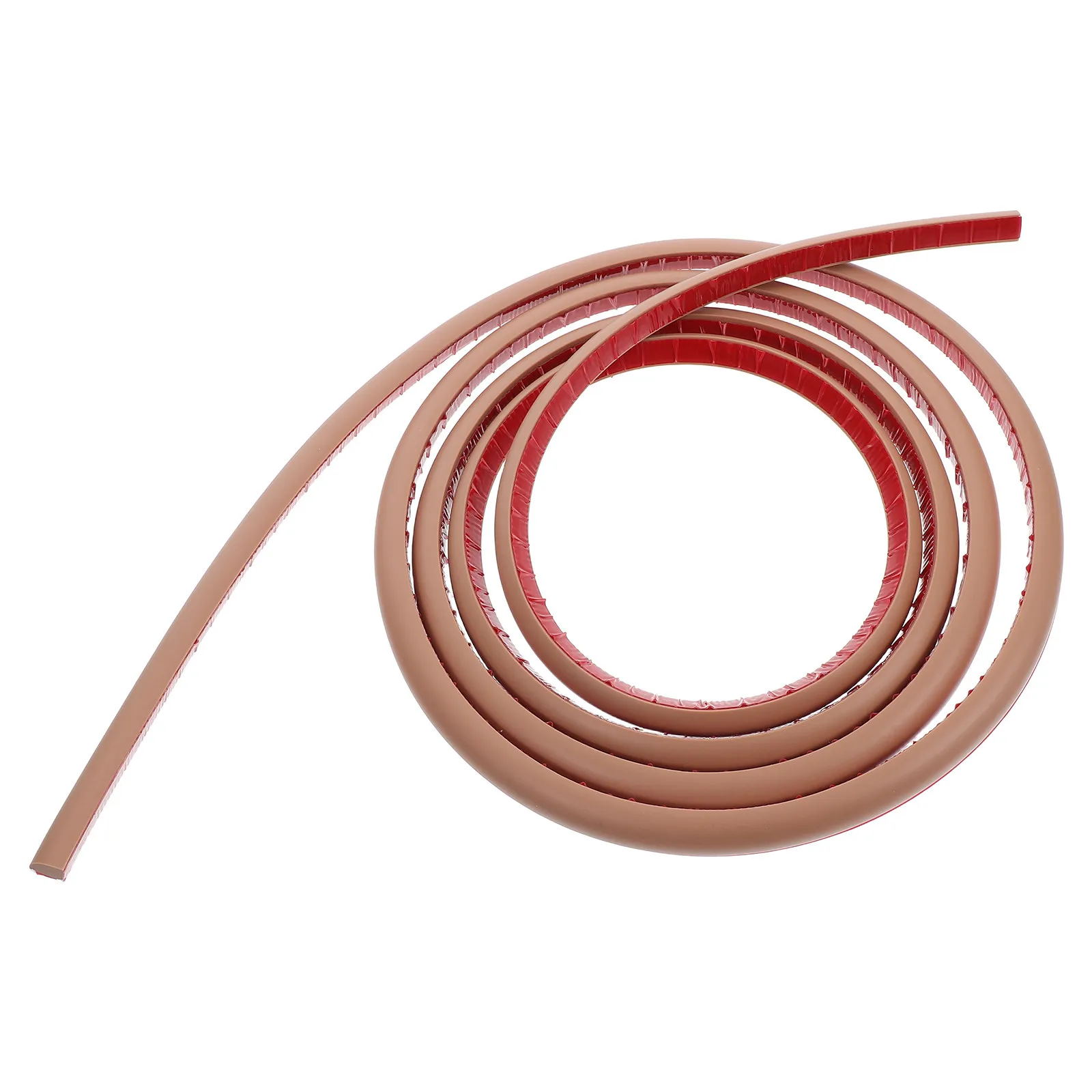 Flexible Quarter Round Trim Molding Peel and Stick PVC Edge Trim 3 Meters for Floors Stairs Bathtubs Curved Surfaces Debris