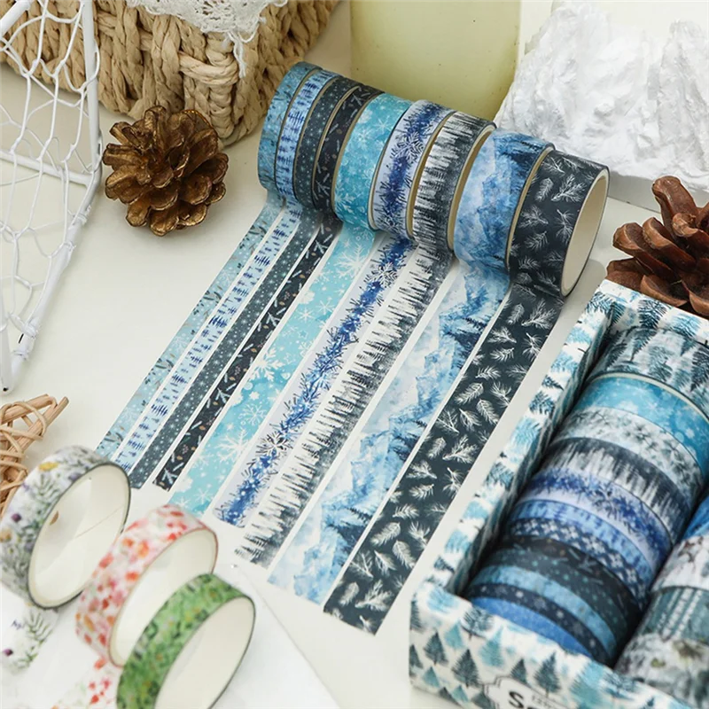 18Pcs Washi Tape Scrapbooking Supplies Washitape Diary Decoration Cinta Adhesiva Washi Tapes