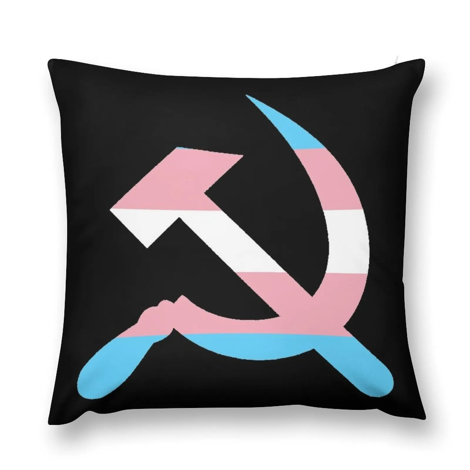 Trans Pride Hammer and Sickle Throw Pillow Luxury Cushion Cover Sofas Covers Decorative Cushion pillow