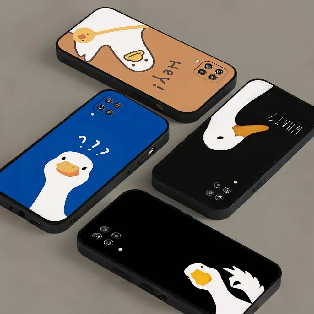 Cartoon D-Doub Duck Phone Case For Samsung Galaxy S21 S22 S23 S24ULTRA S25ULTRA FE Ultra Plus5G A52S Soft Cover
