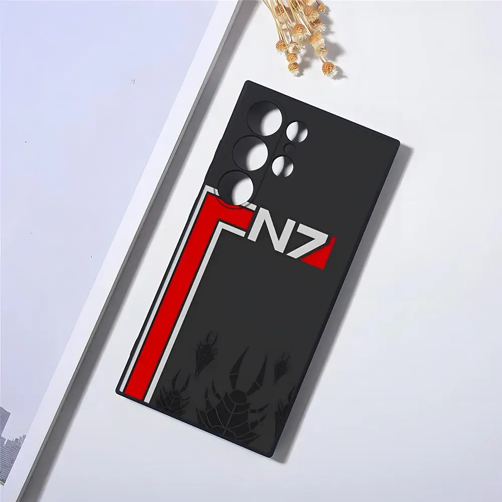 N7 Mass Effect Phone Case for S23 Fe Samsung S24 Ultra S22 S20 S21 Plus Galaxy A54 A34 A24 A53 Note 20 Back Cover