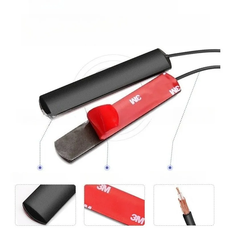 For Aerial External Antenna Adhesive Car Patch SMA Connector 3M Car DAB Antenna New