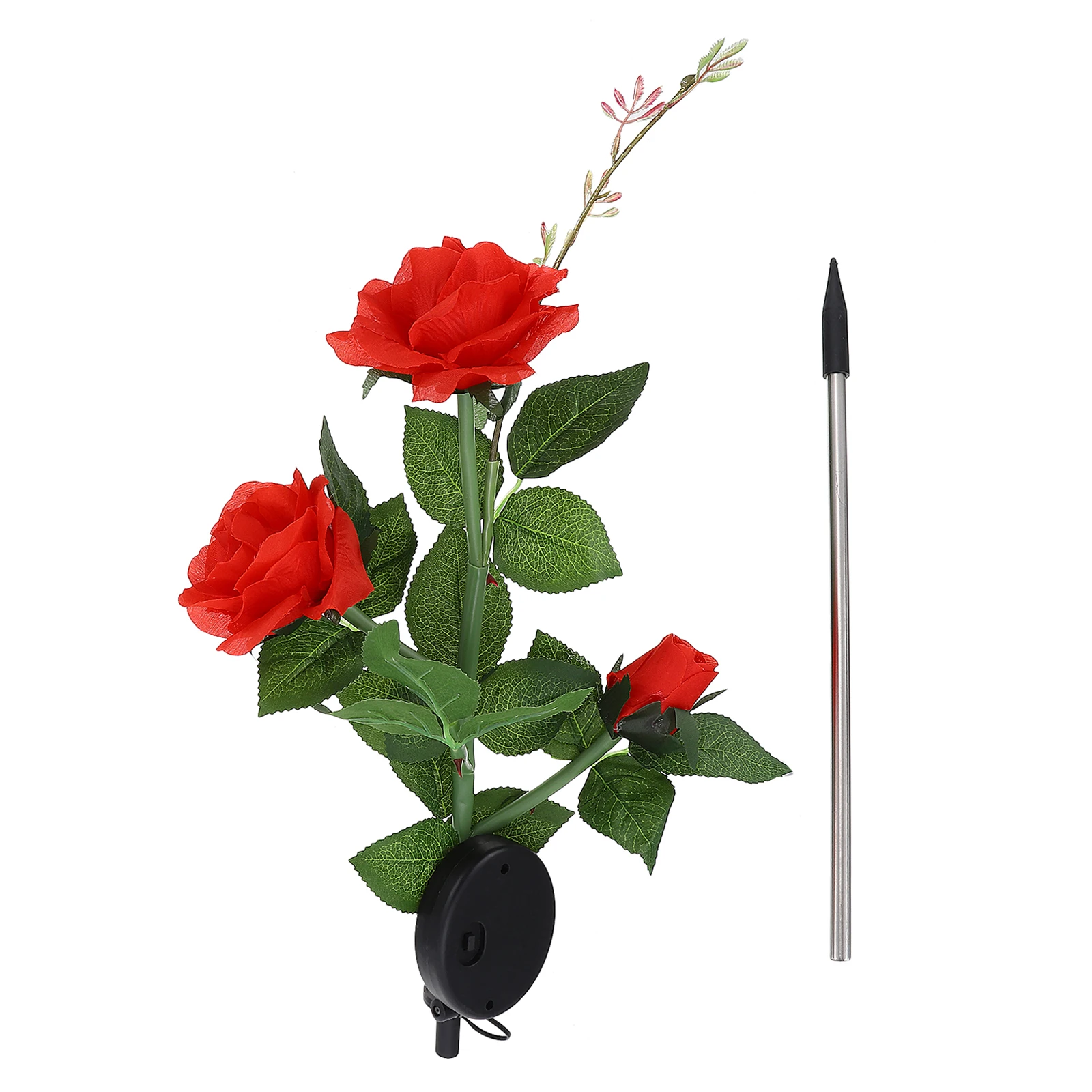 

Solar Realistic Silk Flower Design Outdoor Abs Plastic Ornament Waterproof Garden Landscape Lighting Tree Fence